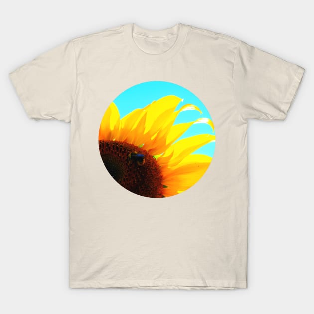 Yellow Sunflower Stretching in the Summer Sun T-Shirt by KaSaPo